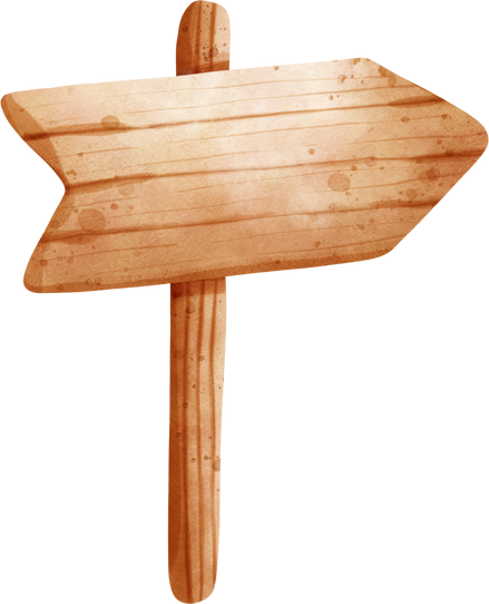 wooden sign